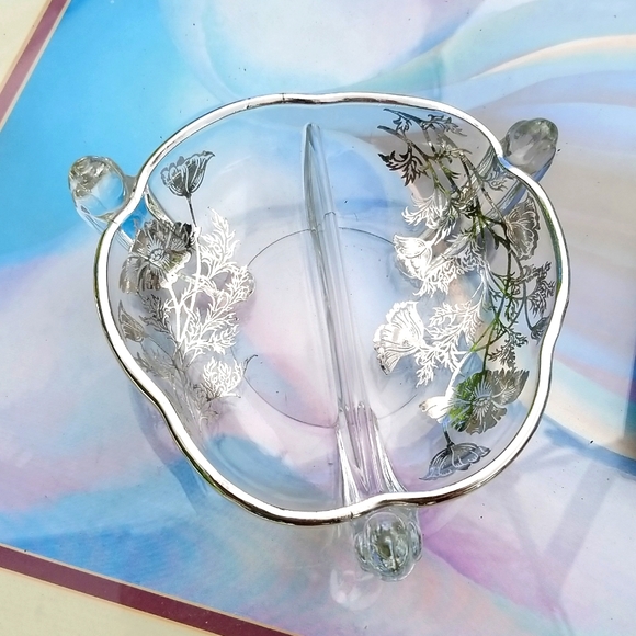 Vintage | Dining | Vtg 5s Flanders Sterling Silver City Poppy Overlay ...